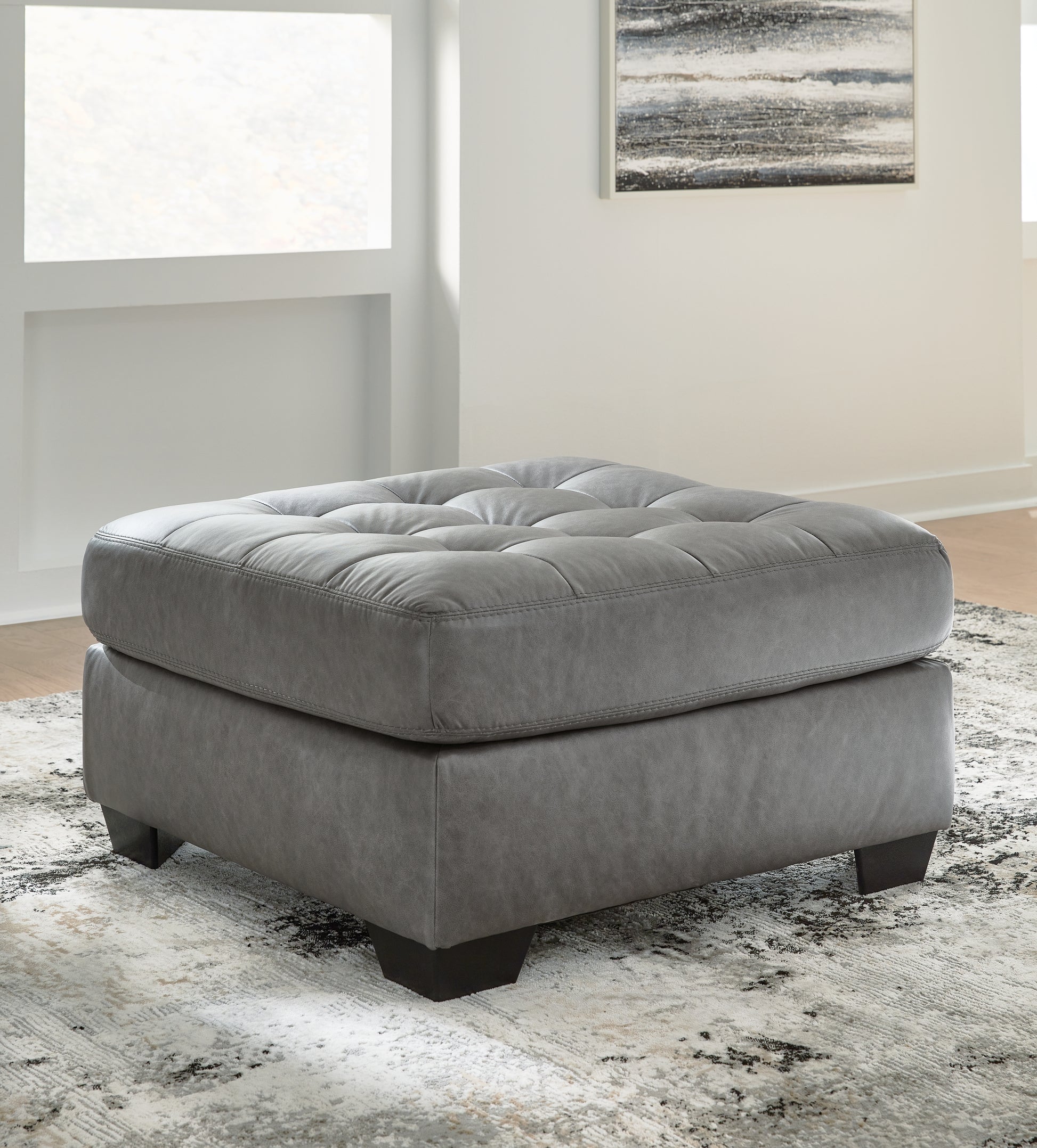 Stuart Furniture Outlet - Ashley Furniture - Clairette Court Living Room - Oversized Accent Ottoman / Alloy - 3150308