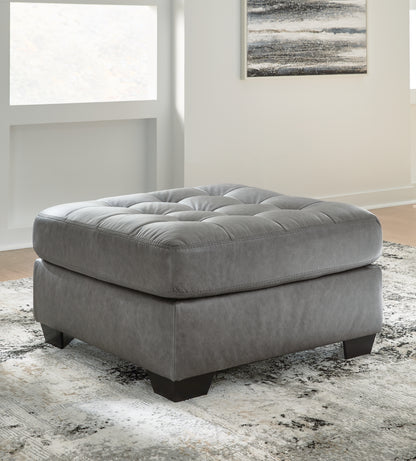 Stuart Furniture Outlet - Ashley Furniture - Clairette Court Living Room - Oversized Accent Ottoman / Alloy - 3150308