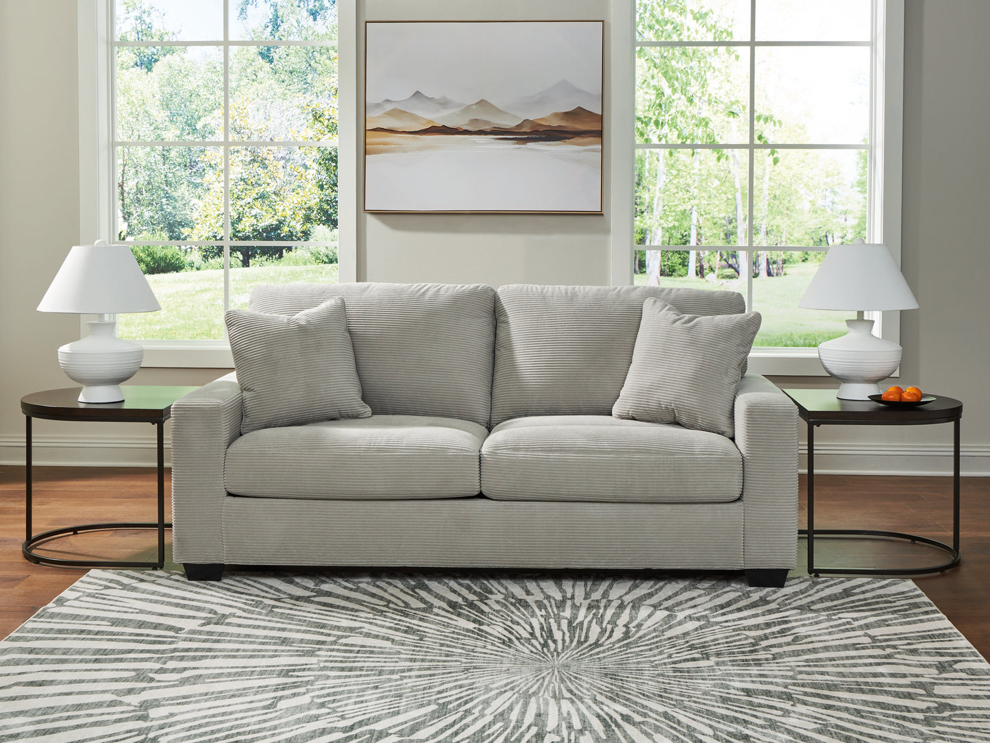 Stuart Furniture Outlet - Ashley Furniture - Greenbriar Living Room - Sofa / Smoke - PC3200538
