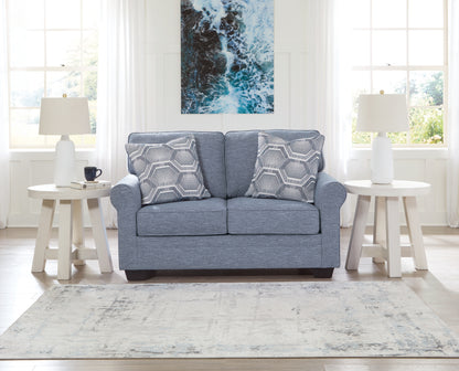 Stuart Furniture Outlet - Ashley Furniture - Carissa Manor Living Room - Loveseat / Denim - 3260435