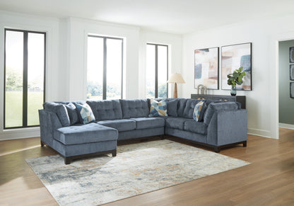 Stuart Furniture Outlet - Ashley Furniture - Maxon Place Sectional - RAF 3-Piece Sectional with Chaise / Navy - 33003S1
