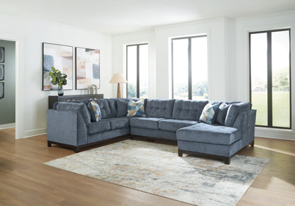Stuart Furniture Outlet - Ashley Furniture - Maxon Place Sectional - 3-Piece Sectional with Chaise / Navy - 33003S2