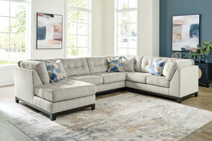 Stuart Furniture Outlet - Ashley Furniture - Maxon Place Sectional - RAF 3-Piece Sectional with Chaise / Stone - 33004S1