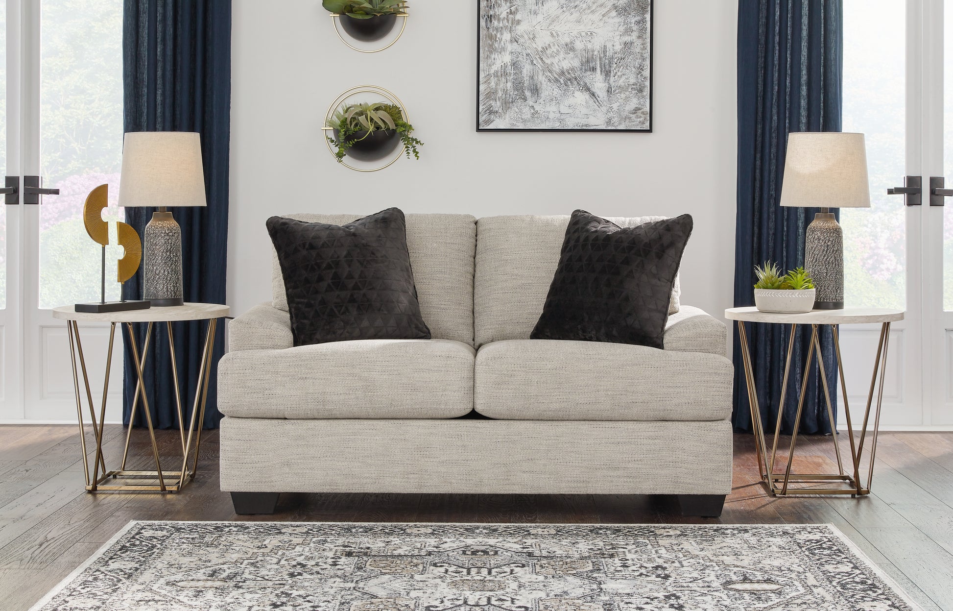 Stuart Furniture Outlet - Ashley Furniture - Vayda Living Room - Sofa / Pebble - 3310438