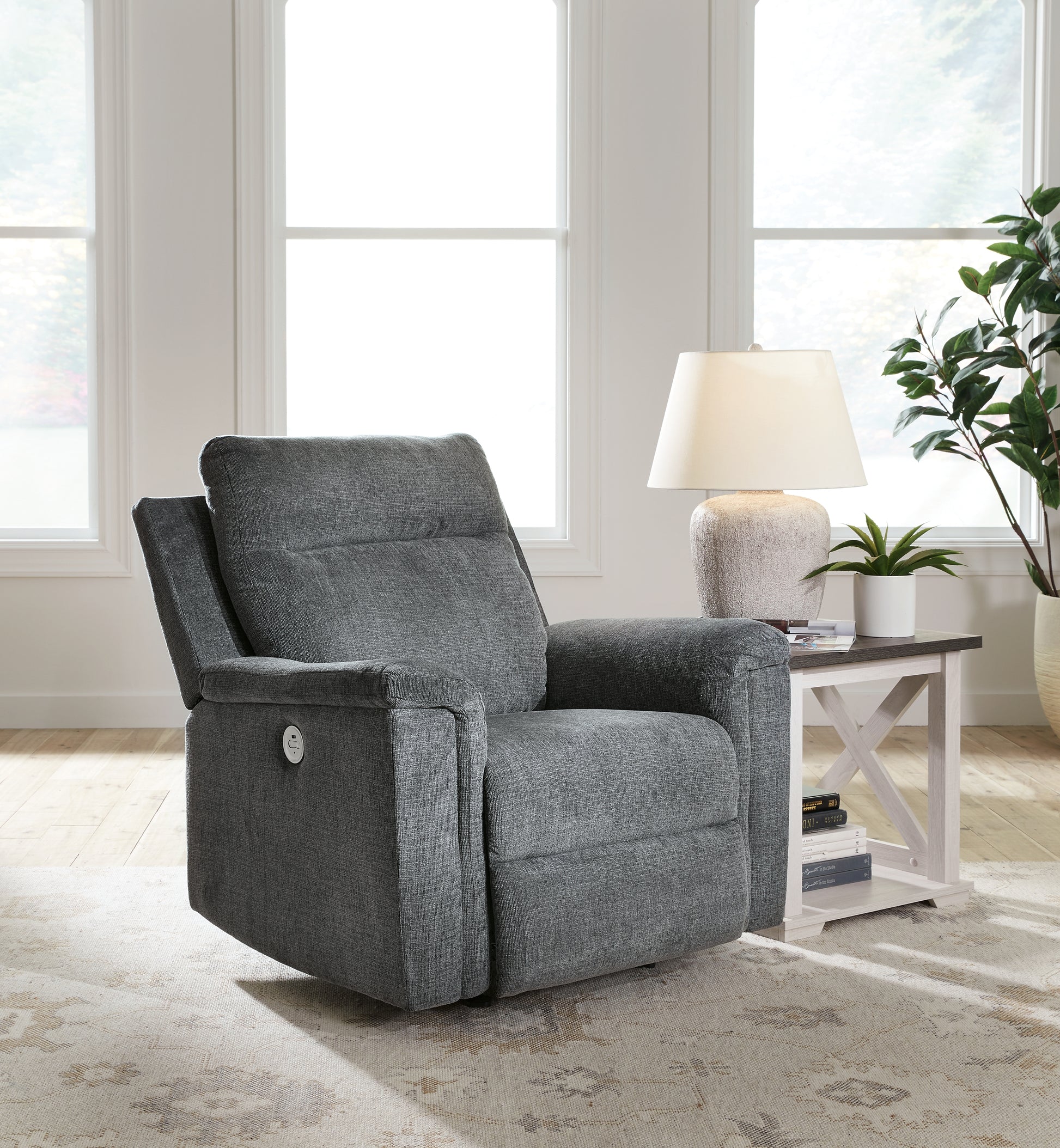 Stuart Furniture Outlet - Ashley Furniture - Barnsana Living Room - Power Rocker Recliner / Gravel - 3320298