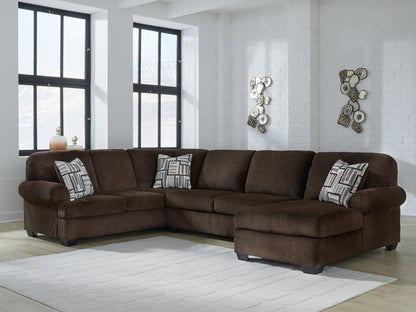 Stuart Furniture Outlet - Ashley Furniture - Kimlee Sectional - LAF 3-Piece Sectional with Chaise / Chocolate - PC35603S2