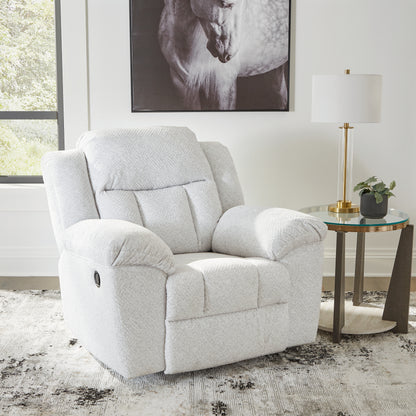 Stuart Furniture Outlet - Ashley Furniture - Frohn Living Room - Rocker Recliner / Snow - 3740525