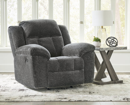 Stuart Furniture Outlet - Ashley Furniture - Frohn Living Room - Rocker Recliner / Graphite - 3740625