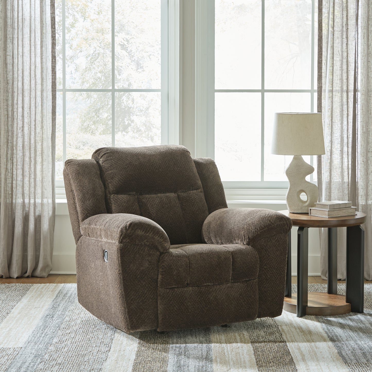 Stuart Furniture Outlet - Ashley Furniture - Frohn Living Room - Rocker Recliner / Chocolate - 3740725