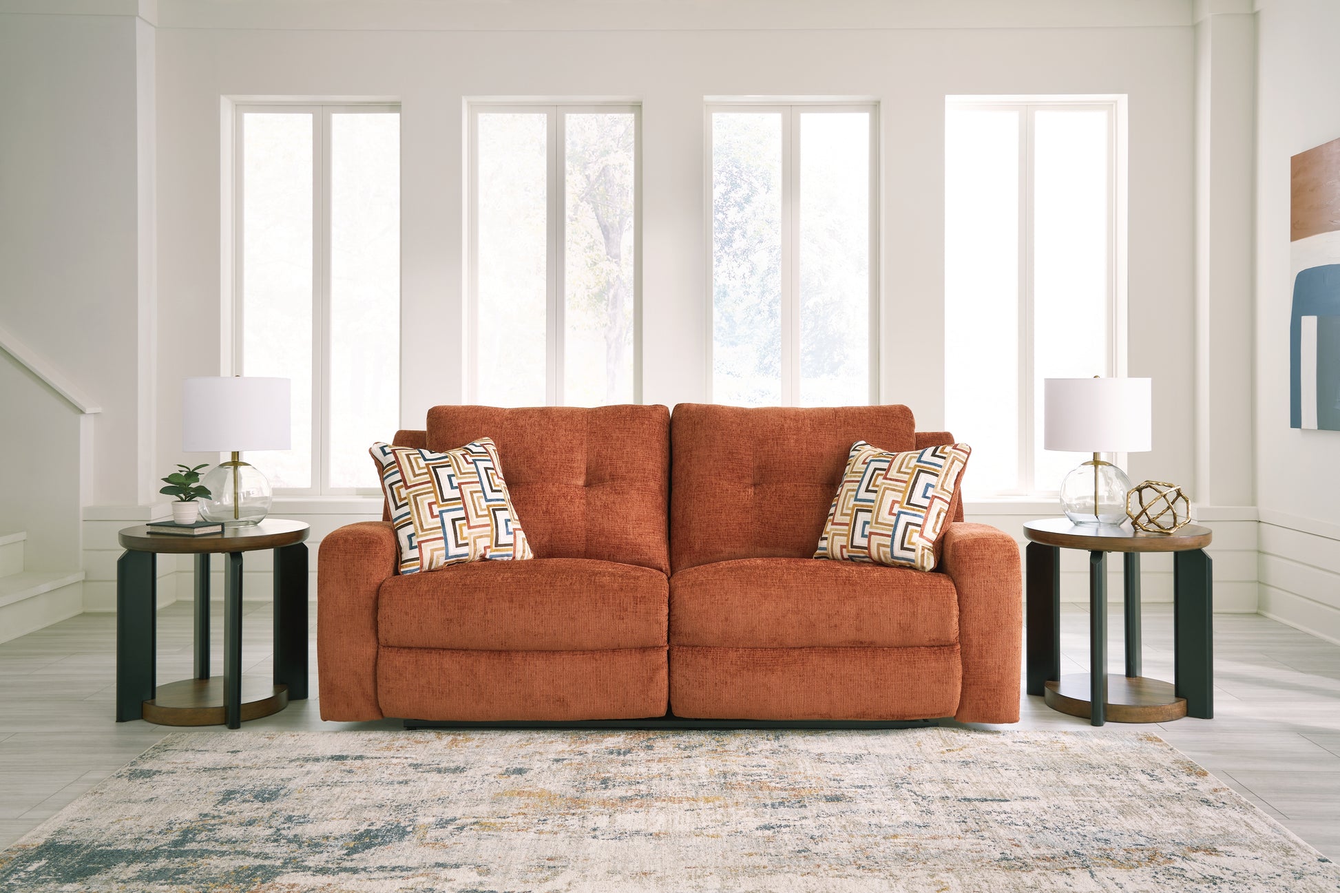 Stuart Furniture Outlet - Ashley Furniture - Danum Living Room - 2 Seat Reclining Sofa / Spice - 3880781