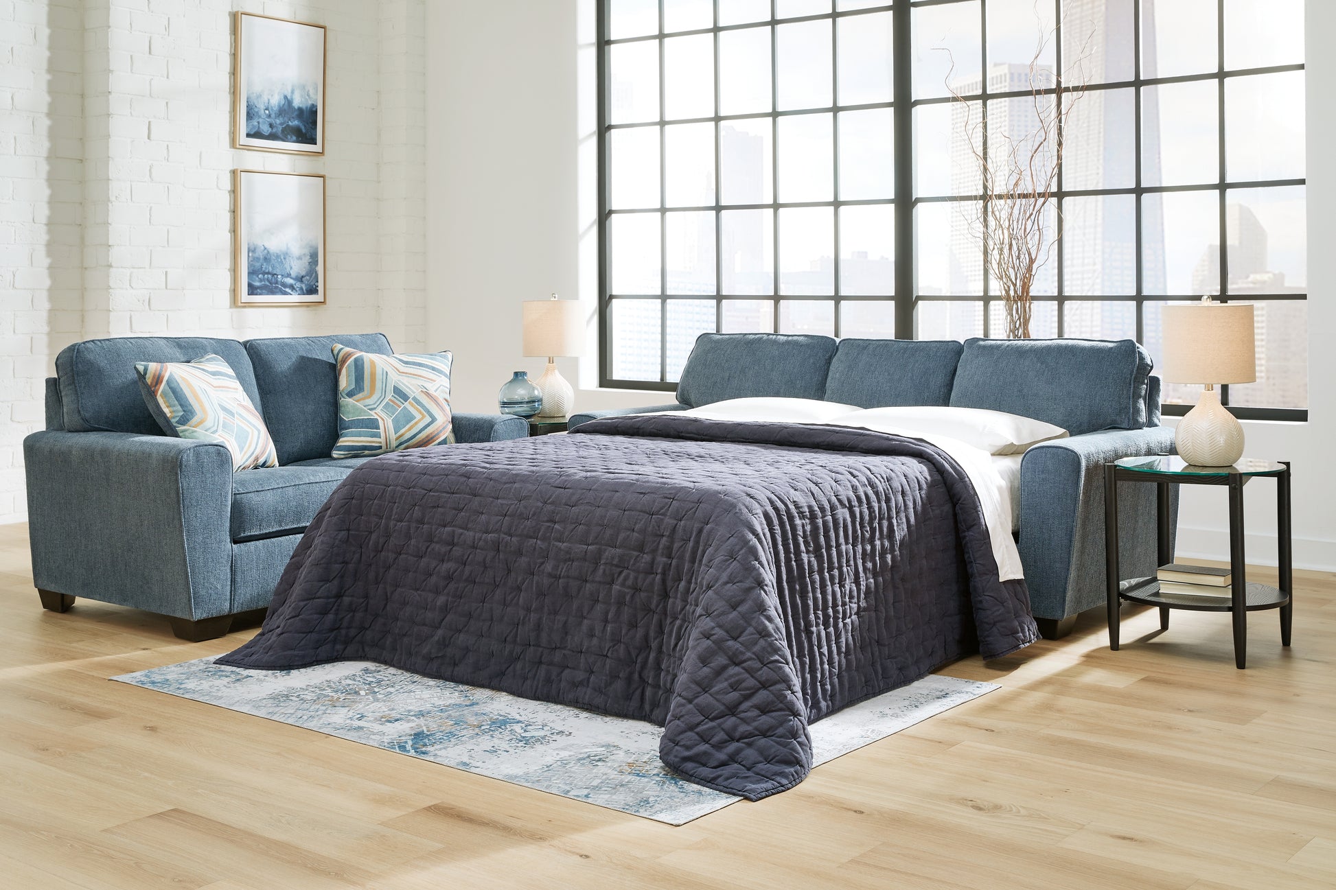 Stuart Furniture Outlet - Ashley Furniture - Cashton Living Room - Sofa / Ice - 4060638
