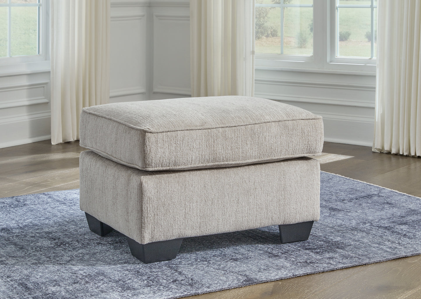 Stuart Furniture Outlet - Ashley Furniture - Cashton Living Room - Ottoman / Ice - 4060614