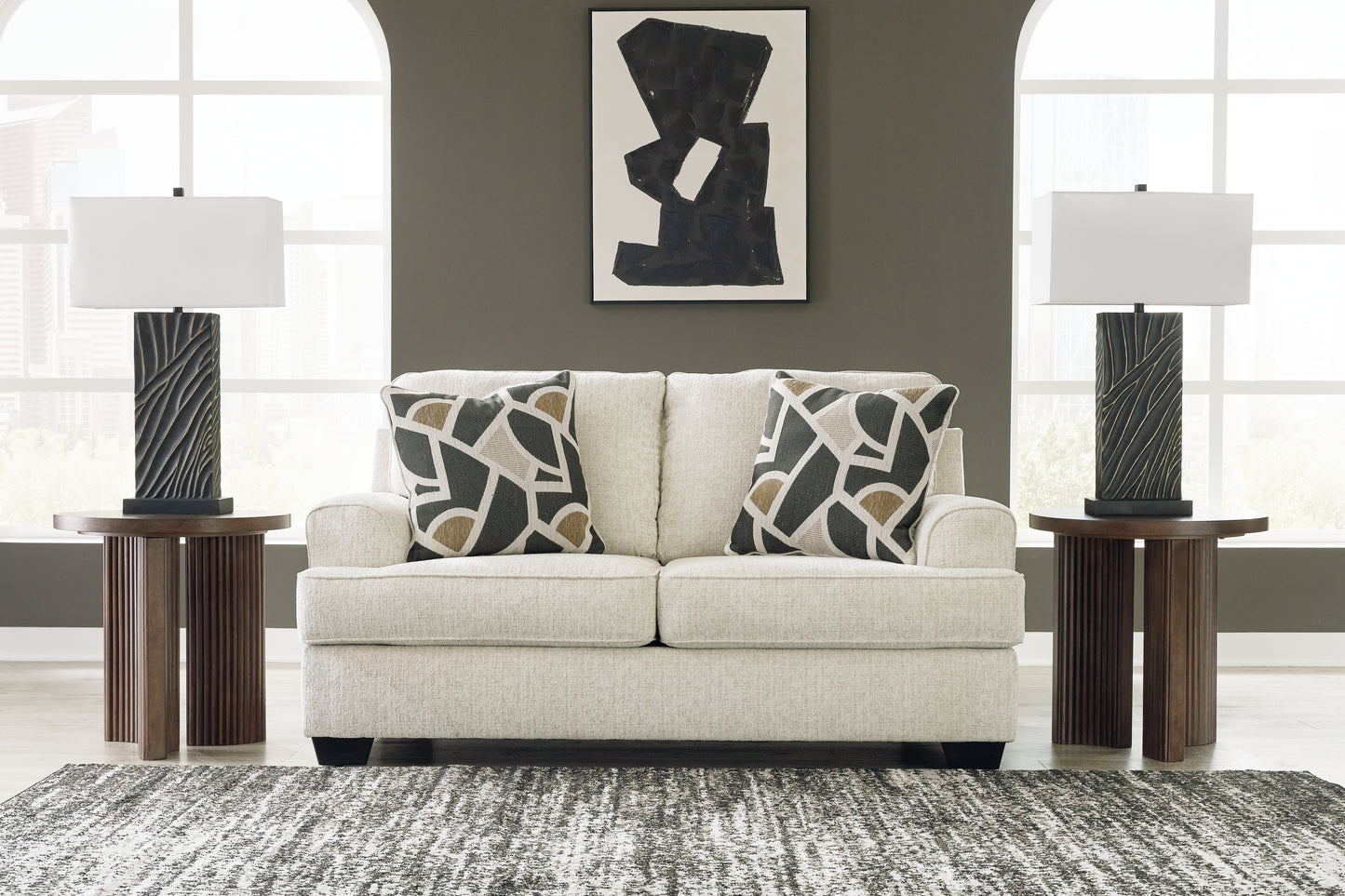 Stuart Furniture Outlet - Ashley Furniture - Heartcort Living Room - Ottoman / Quartz - 4460414