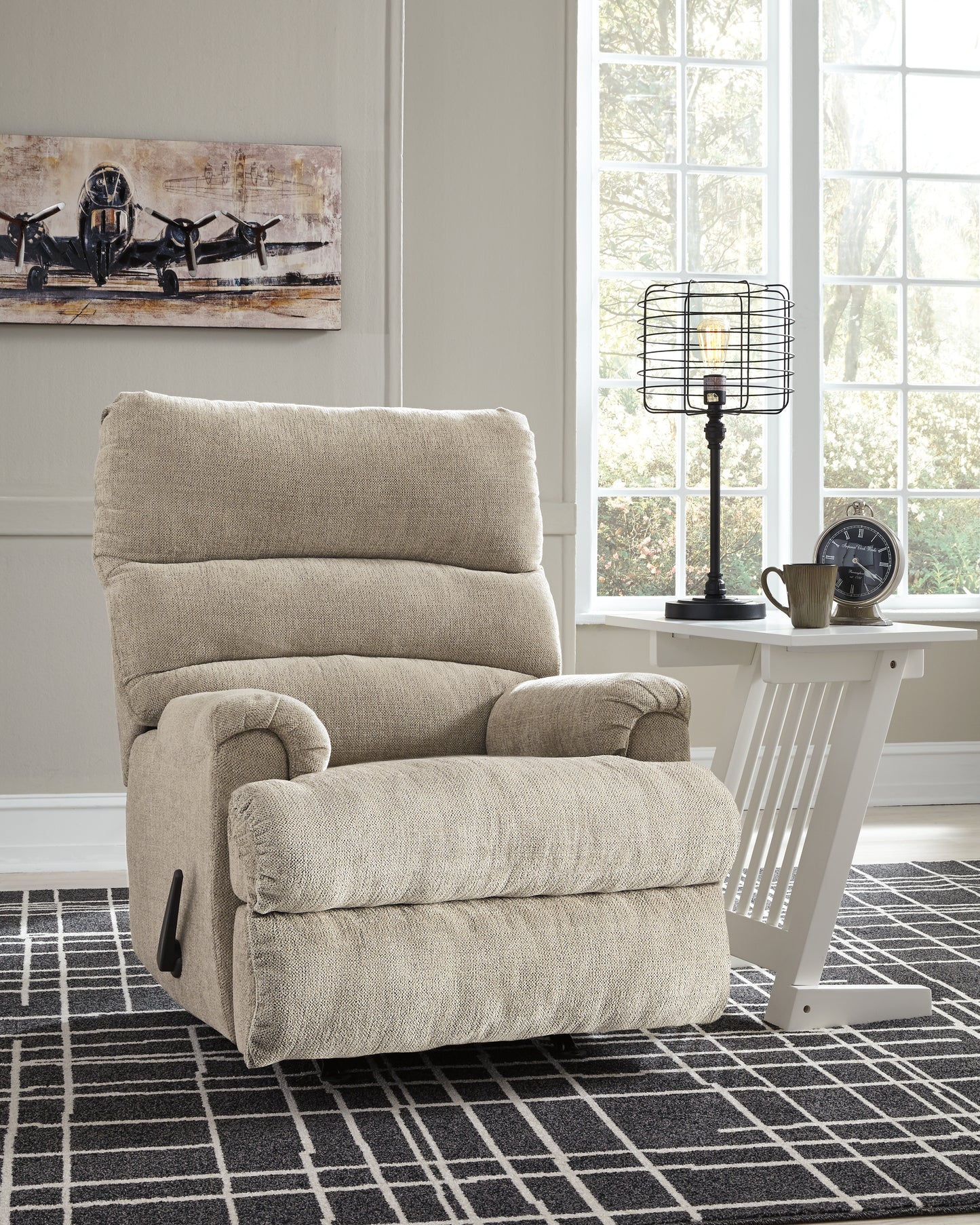 Stuart Furniture Outlet - Ashley Furniture - Man Fort Living Room - Rocker Recliner / Dusk - 4660425