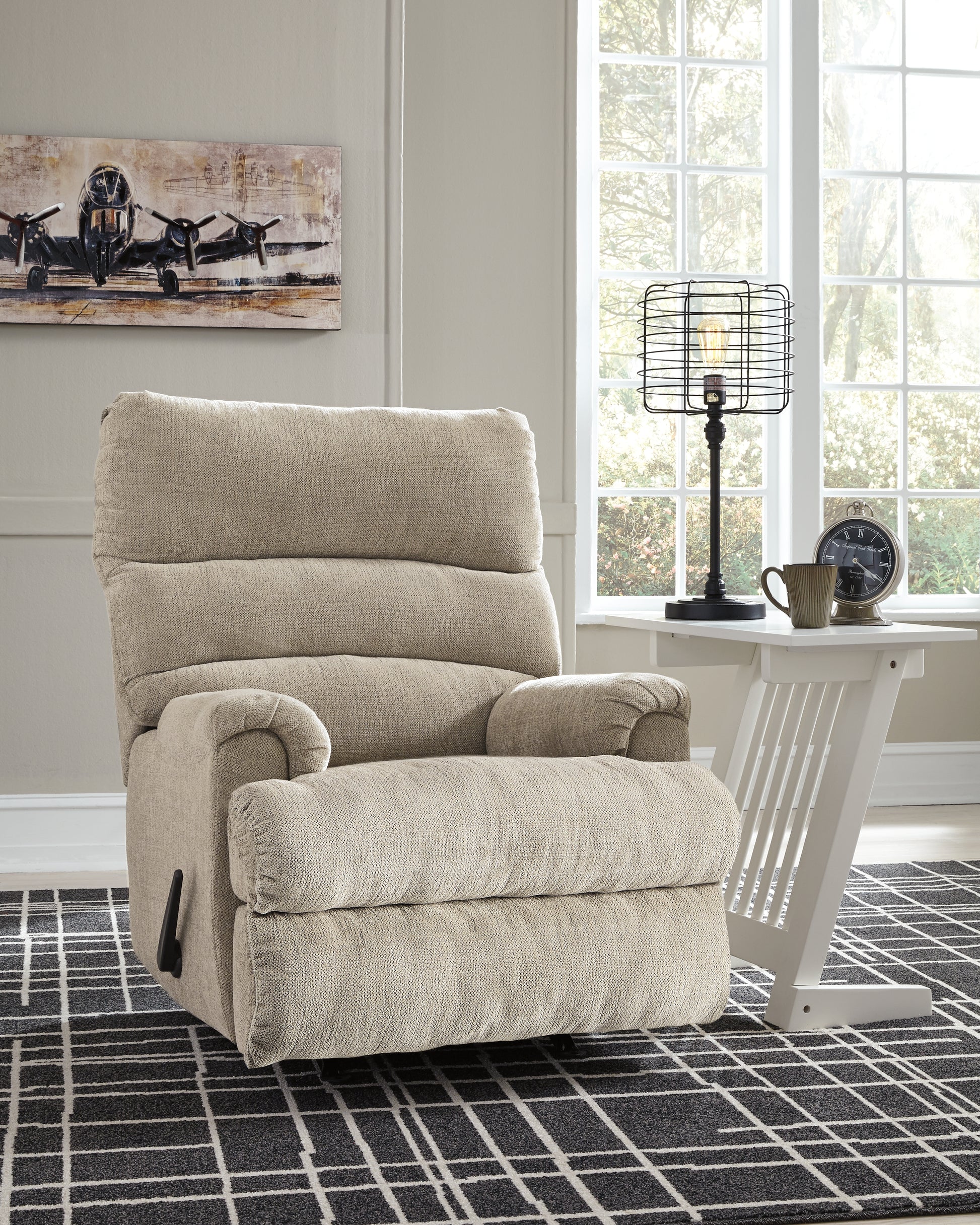 Stuart Furniture Outlet - Ashley Furniture - Man Fort Living Room - Rocker Recliner / Dusk - 4660425