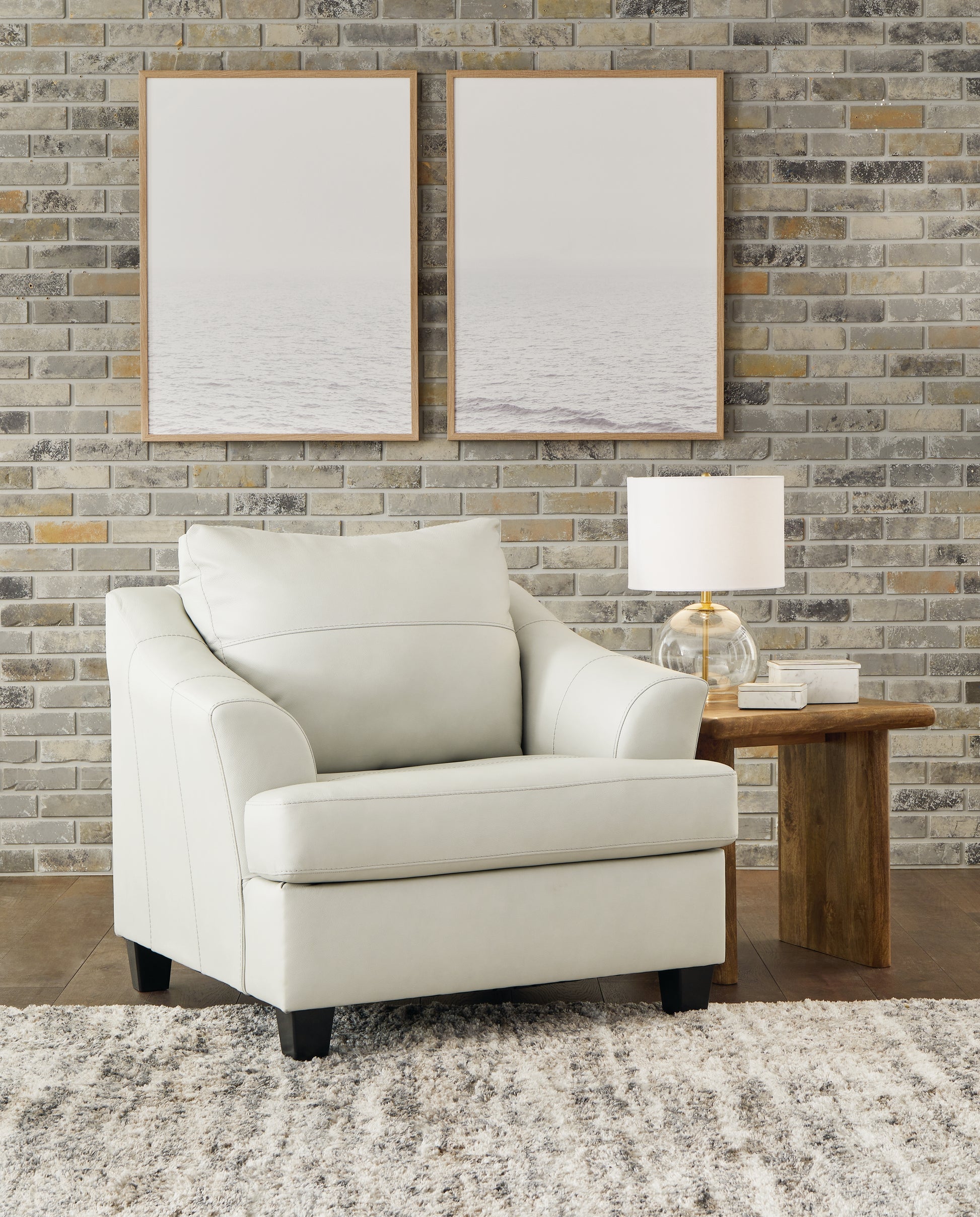 Stuart Furniture Outlet - Ashley Furniture - Genoa Living Room - Chair and a Half / Coconut - 4770423