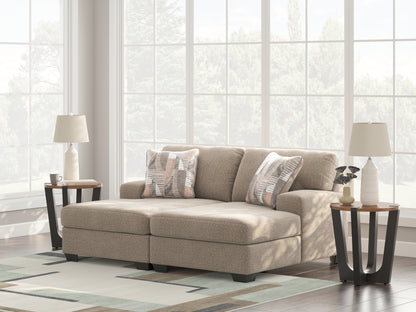 Stuart Furniture Outlet - Ashley Furniture - Newellen Sectional - RAF 2-Piece Super Chaise / Hemp - 48404S4