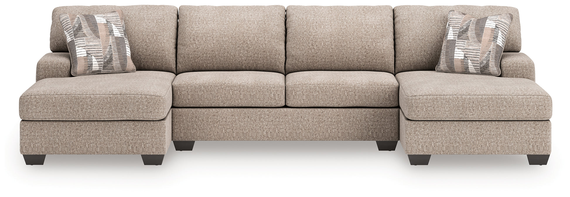 Stuart Furniture Outlet - Ashley Furniture - Newellen Sectional - LAF 3-Piece Sectional with Chaise / Hemp - 48404S6