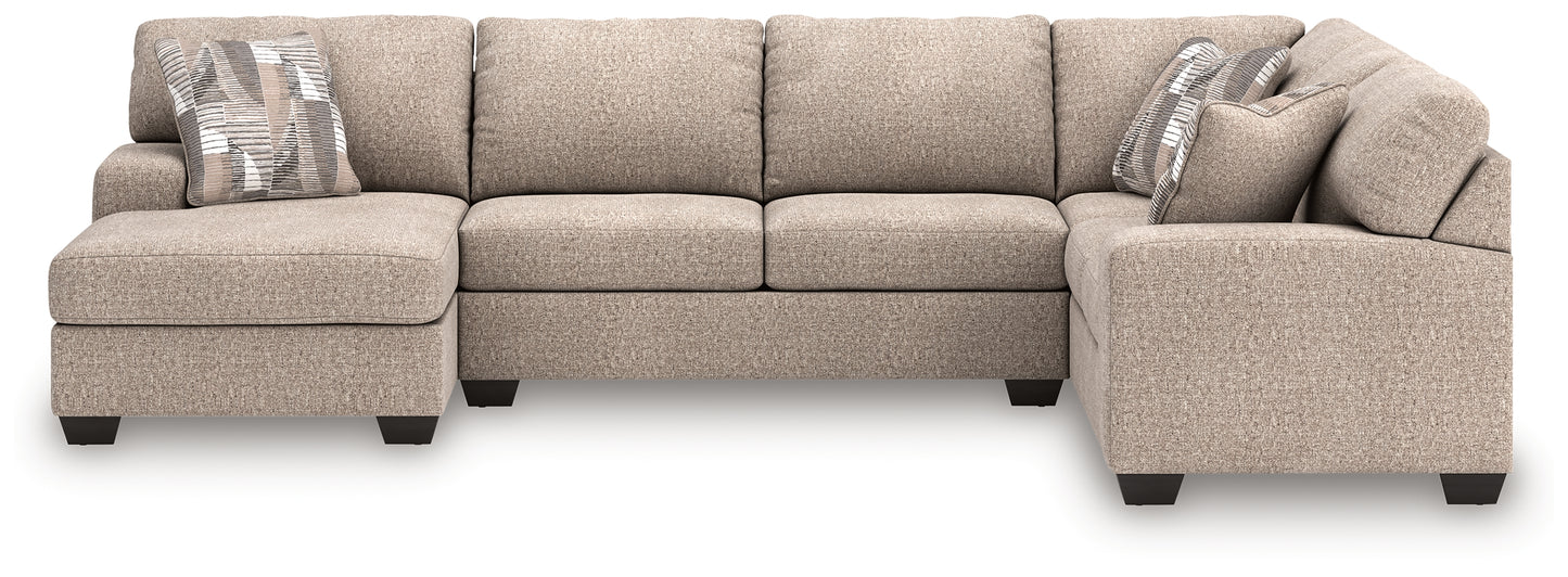 Stuart Furniture Outlet - Ashley Furniture - Newellen Sectional - RAF 3-Piece Sectional with Chaise / Hemp - 48404S5