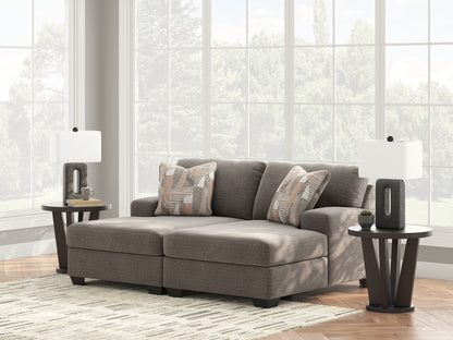 Stuart Furniture Outlet - Ashley Furniture - Newellen Sectional - RAF 2-Piece Super Chaise / Greystone - 48405S4