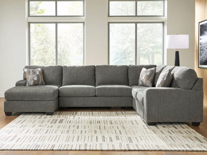 Stuart Furniture Outlet - Ashley Furniture - Revenna Sectional - RAF 3-Piece Sleeper Sectional with Chaise / Greystone - PC48405S5