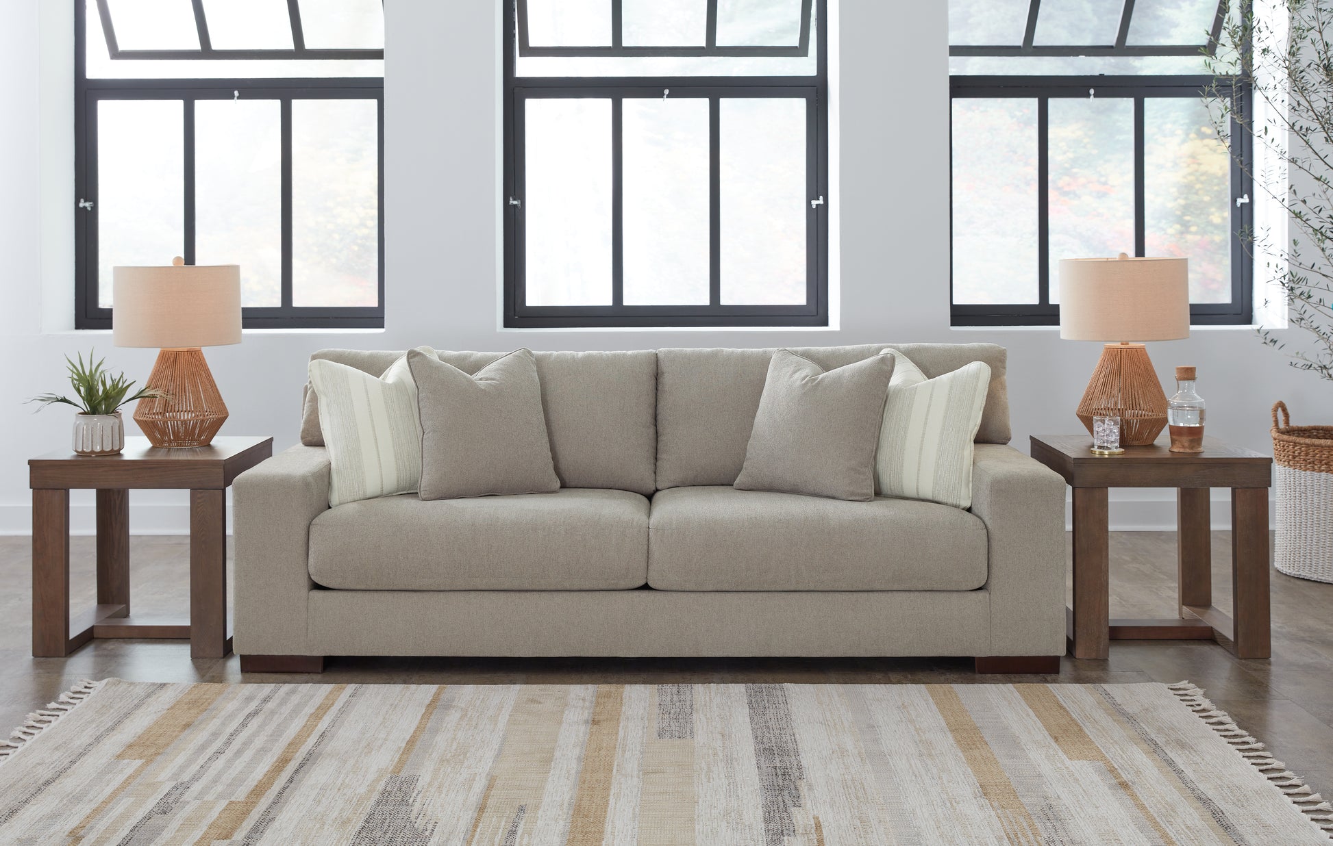 Stuart Furniture Outlet - Ashley Furniture - Maggie Living Room - Sofa / Flax - 5200438