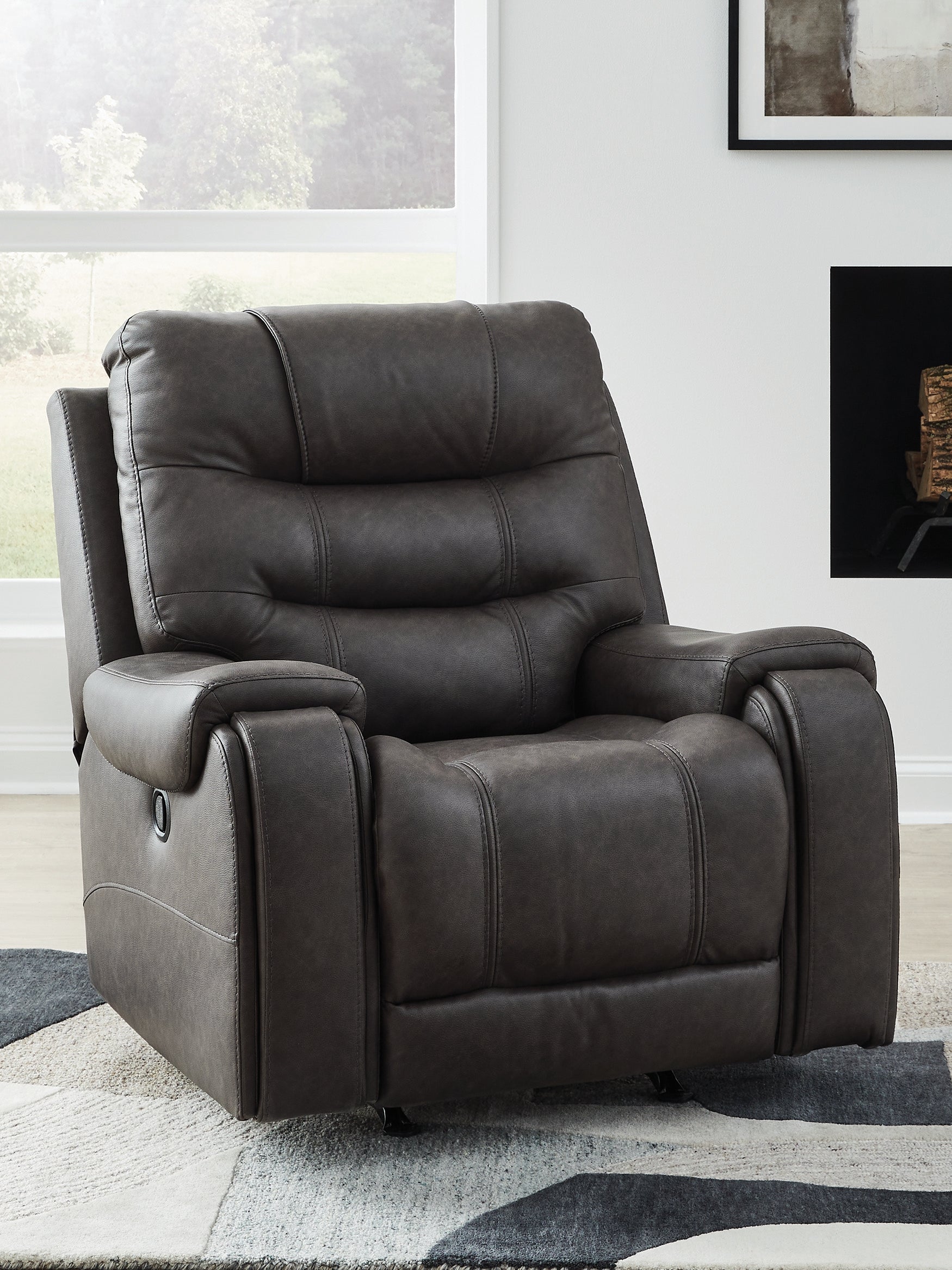 Stuart Furniture Outlet - Ashley Furniture - Femley Living Room - Rocker Recliner / Smoke - PC5330625