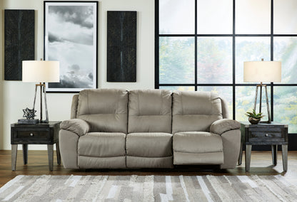 Stuart Furniture Outlet - Ashley Furniture - Next-Gen Gaucho Living Room - Reclining Power Sofa / Putty - 5420387