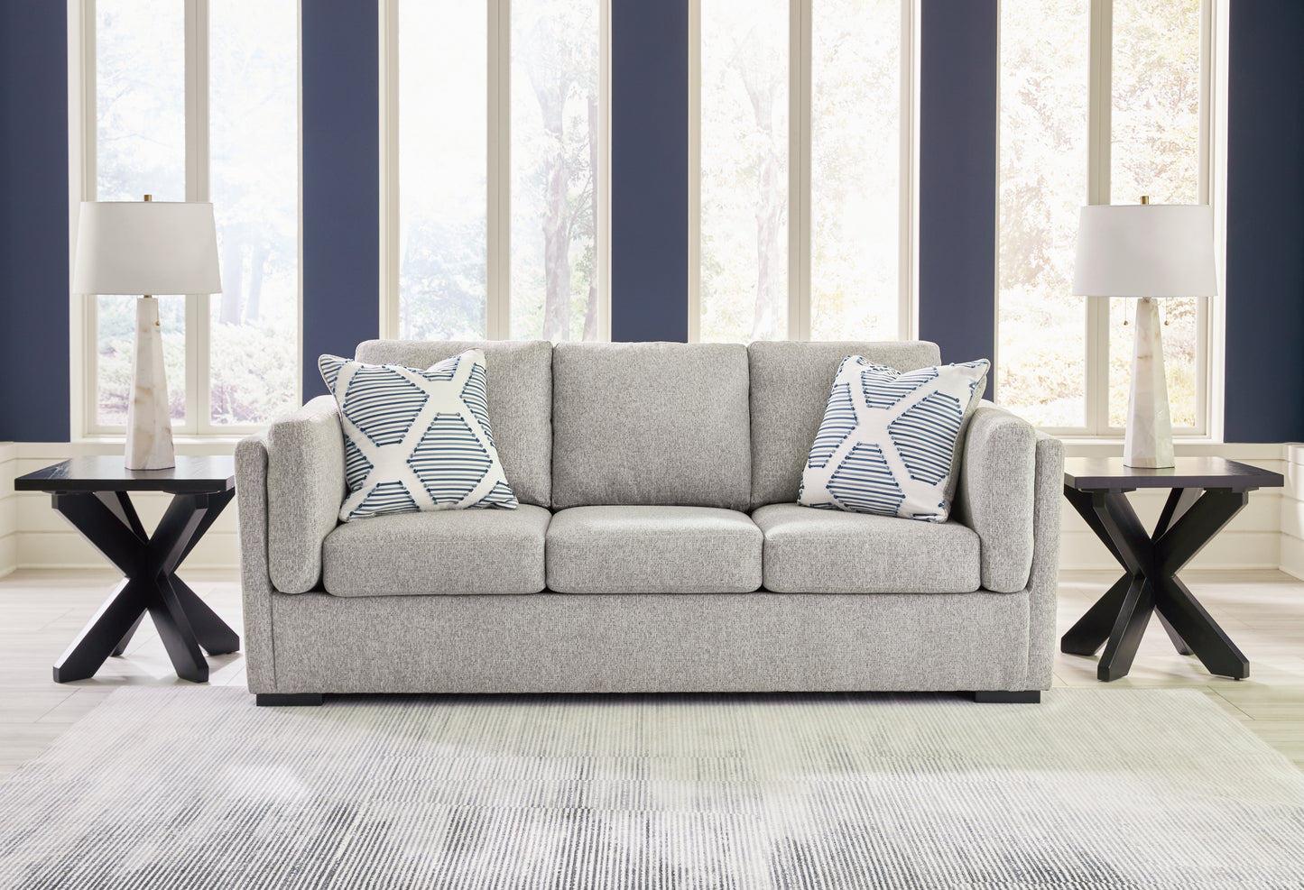 Stuart Furniture Outlet - Ashley Furniture - Evansley Living Room - Sofa / Pewter - 5450338