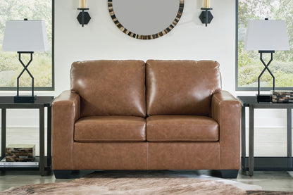 Stuart Furniture Outlet - Ashley Furniture - Bolsena Living Room - Loveseat / Caramel - 5560335