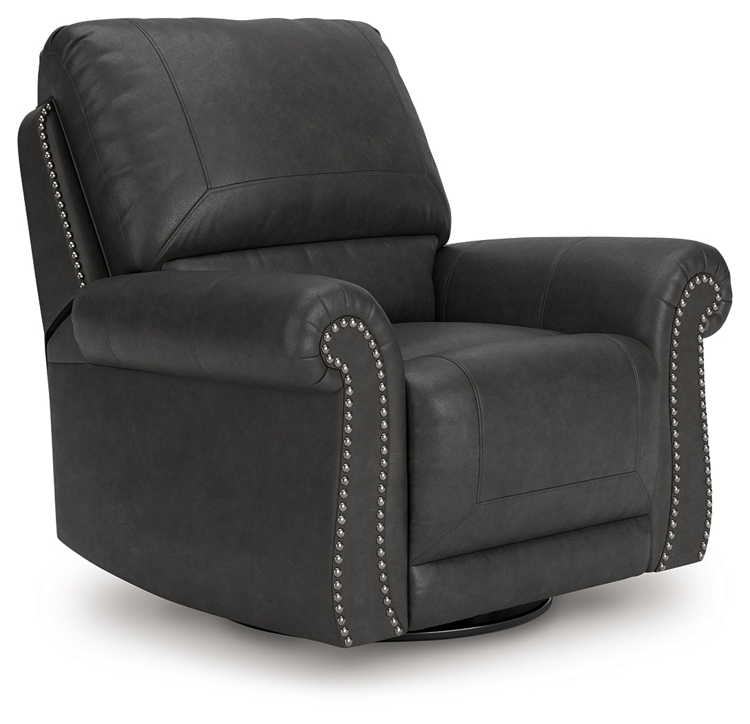 Stuart Furniture Outlet - Ashley Furniture - Chasemore Living Room - Swivel Glider Recliner / Granite - PC5590361