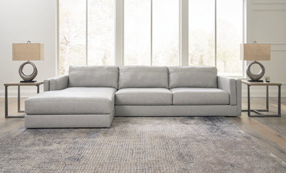 Stuart Furniture Outlet - Ashley Furniture - Amiata Sectional - RAF 2-Piece Sectional with Chaise / Glacier - 57404S1