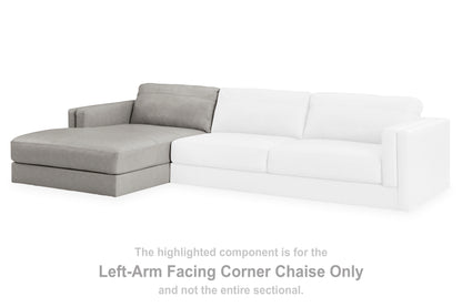 Stuart Furniture Outlet - Ashley Furniture - Amiata Sectional - LAF Corner Chaise / Glacier - 5740416