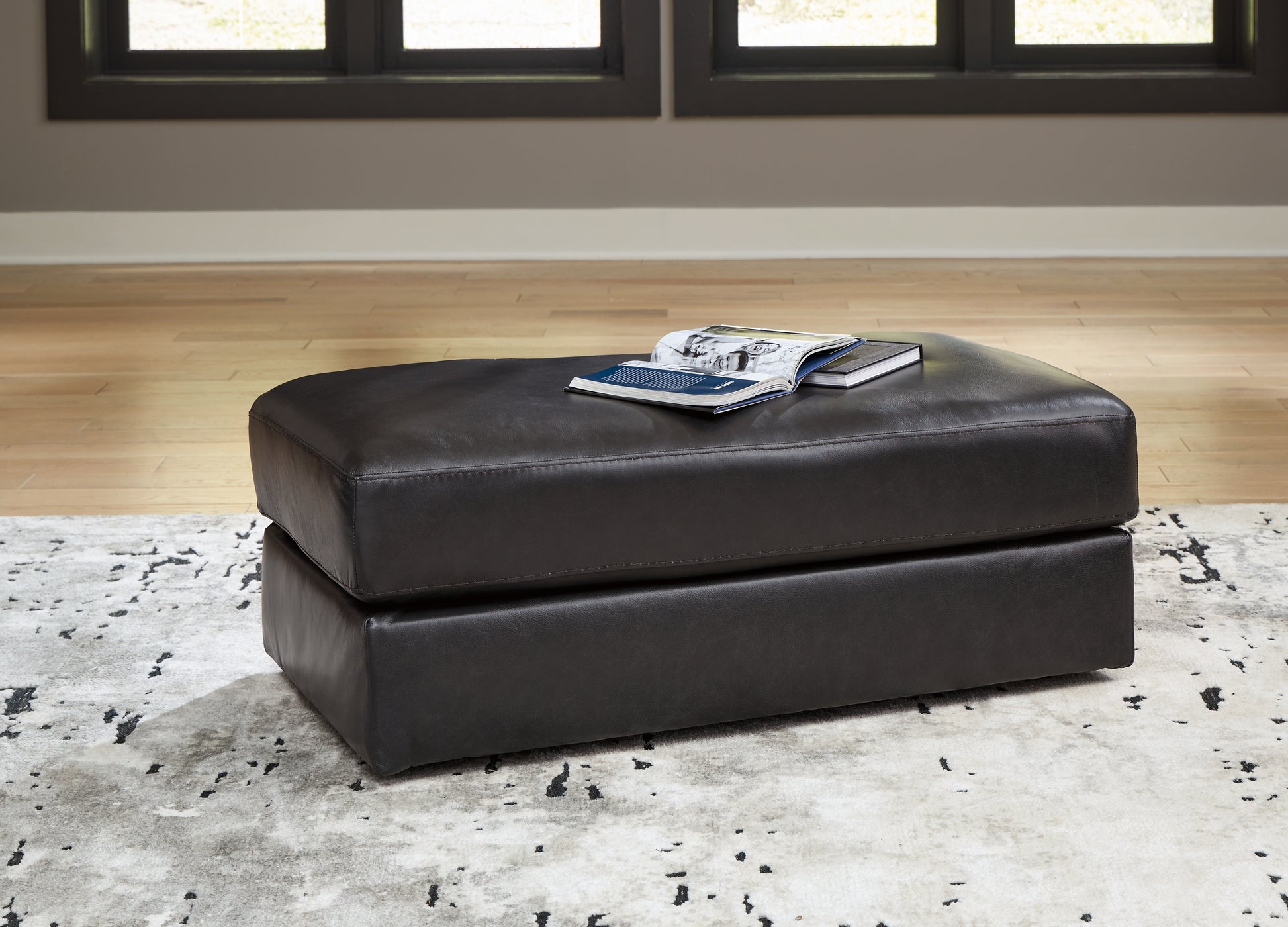 Stuart Furniture Outlet - Ashley Furniture - Amiata Living Room - Ottoman / Onyx - 5740514