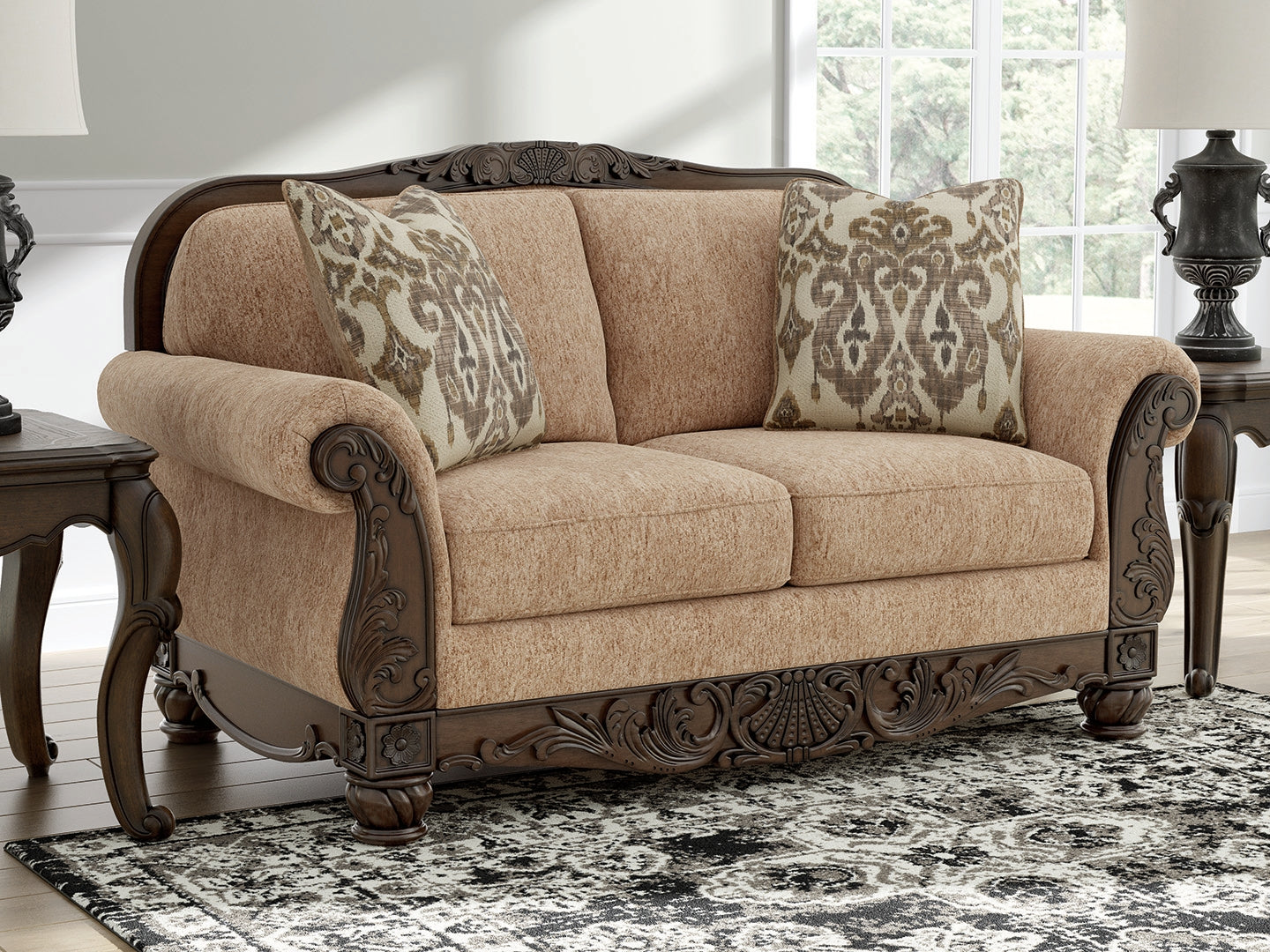 Stuart Furniture Outlet - Ashley Furniture - Chelsworth Living Room - Loveseat / Golden - PC5790535