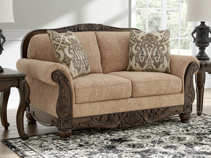 Stuart Furniture Outlet - Ashley Furniture - Chelsworth Living Room - Loveseat / Golden - PC5790535