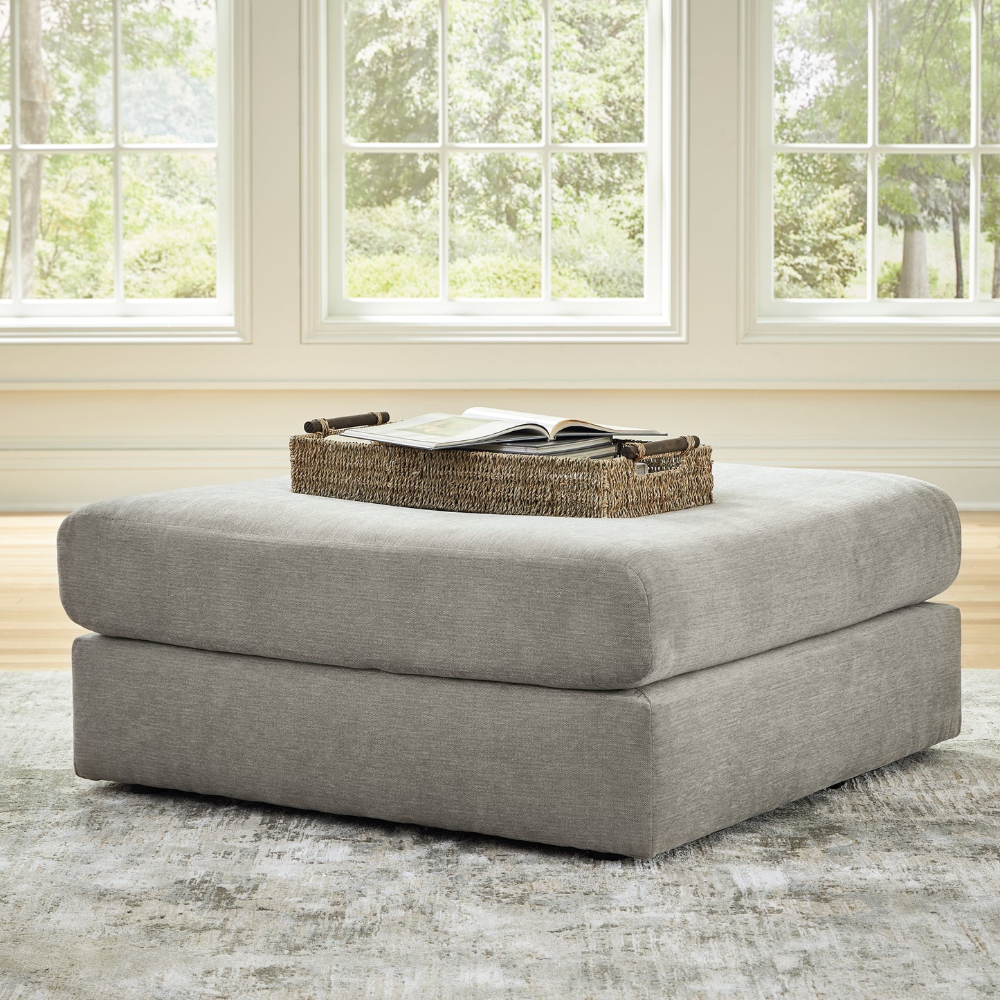 Stuart Furniture Outlet - Ashley Furniture - Avaliyah Living Room - Oversized Accent Ottoman / Ash - 5810308