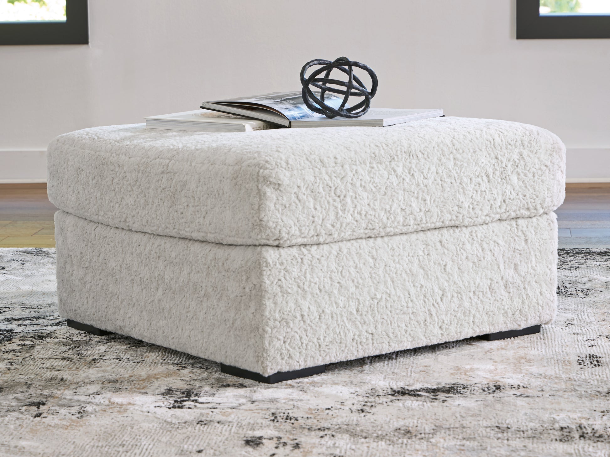 Stuart Furniture Outlet - Ashley Furniture - Cuddle Plush Living Room - Oversized Accent Ottoman / Arctic - PC5910608