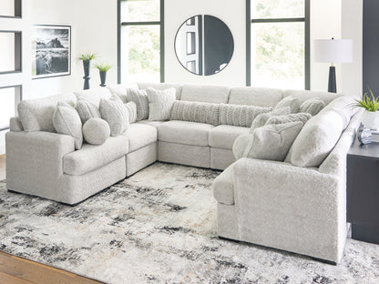 Stuart Furniture Outlet - Ashley Furniture - Cuddle Plush Sectional - RAF 8-Piece Sectional / Arctic - PC59106S6