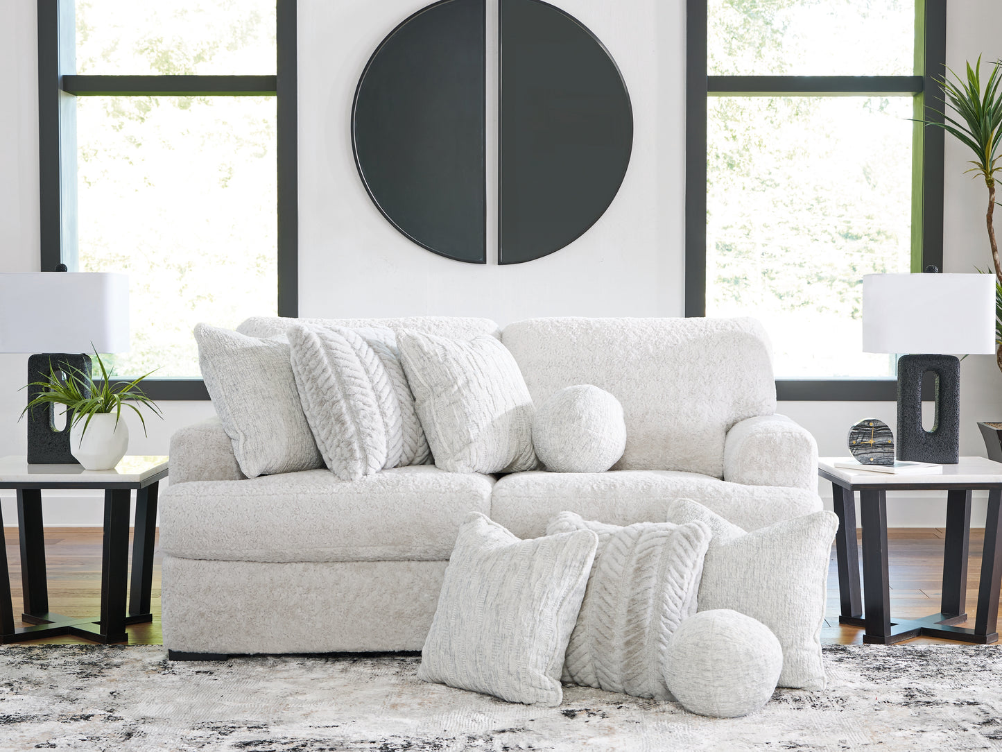 Stuart Furniture Outlet - Ashley Furniture - Cuddle Plush Sectional - RAF 2-Piece Sectional / Arctic - PC59106S9
