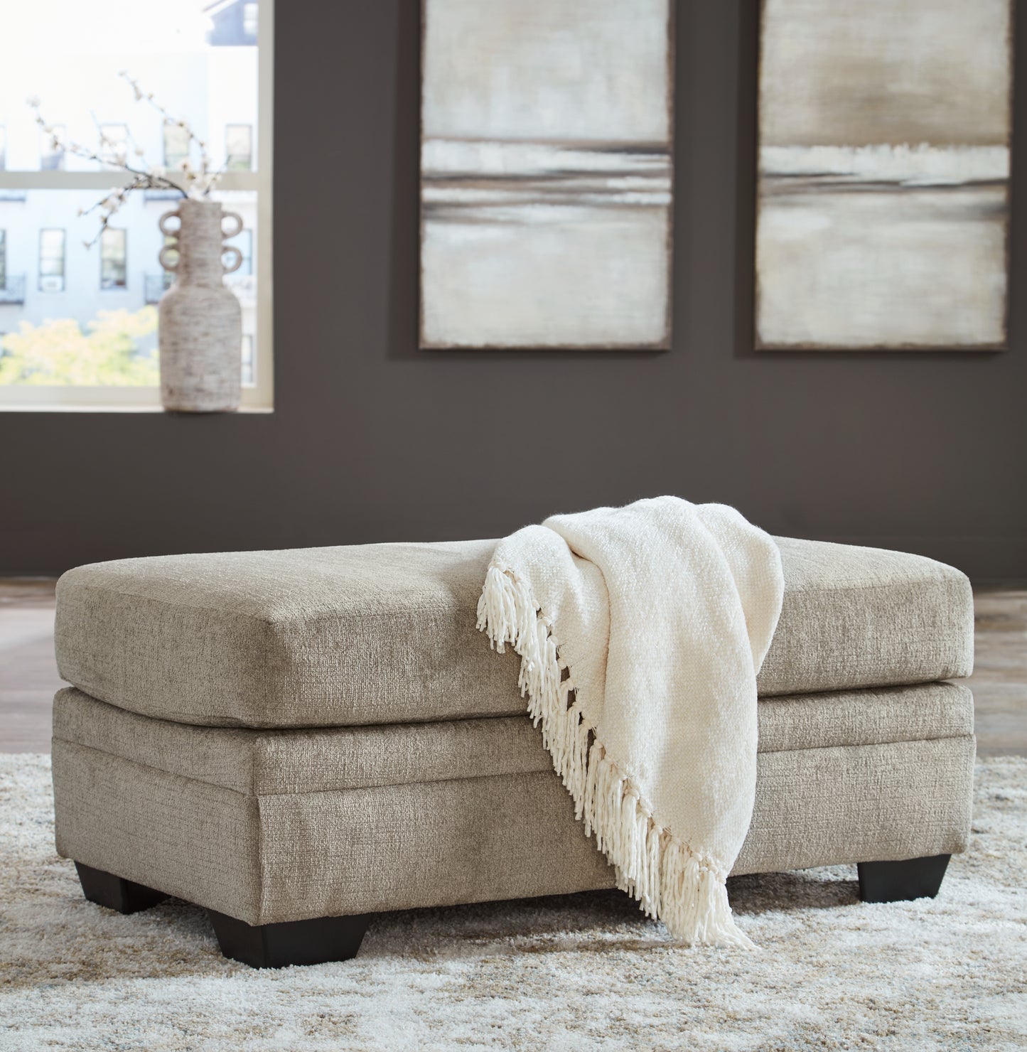Stuart Furniture Outlet - Ashley Furniture - Stonemeade Living Room - Ottoman / Taupe - 5950414