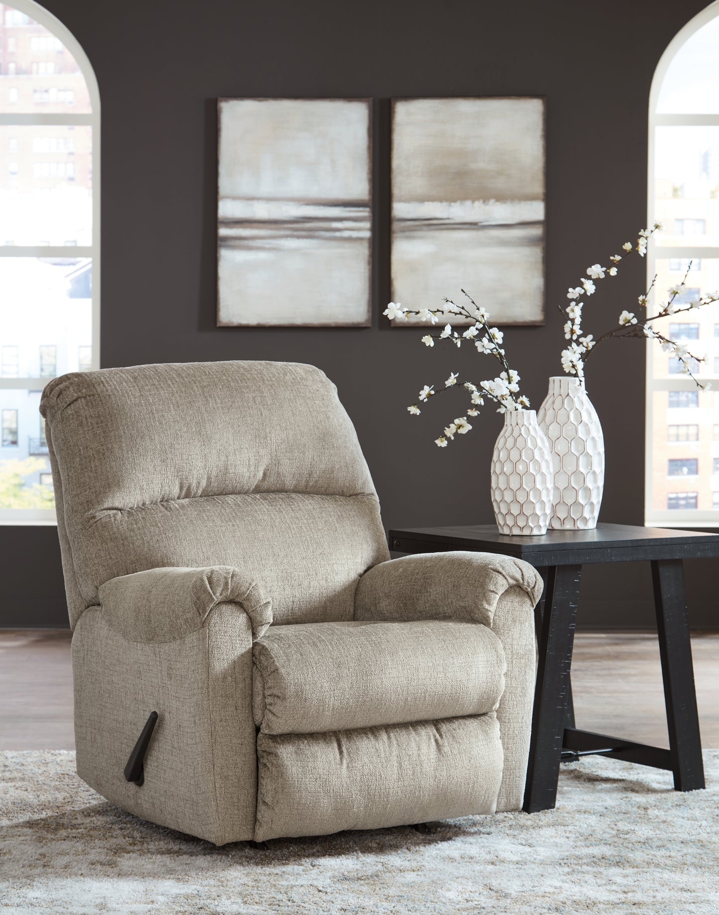 Stuart Furniture Outlet - Ashley Furniture - Stonemeade Living Room - Rocker Recliner / Taupe - 5950425
