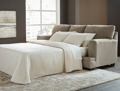 Stuart Furniture Outlet - Ashley Furniture - Stonemeade Living Room - Queen Sofa Sleeper / Taupe - 5950439