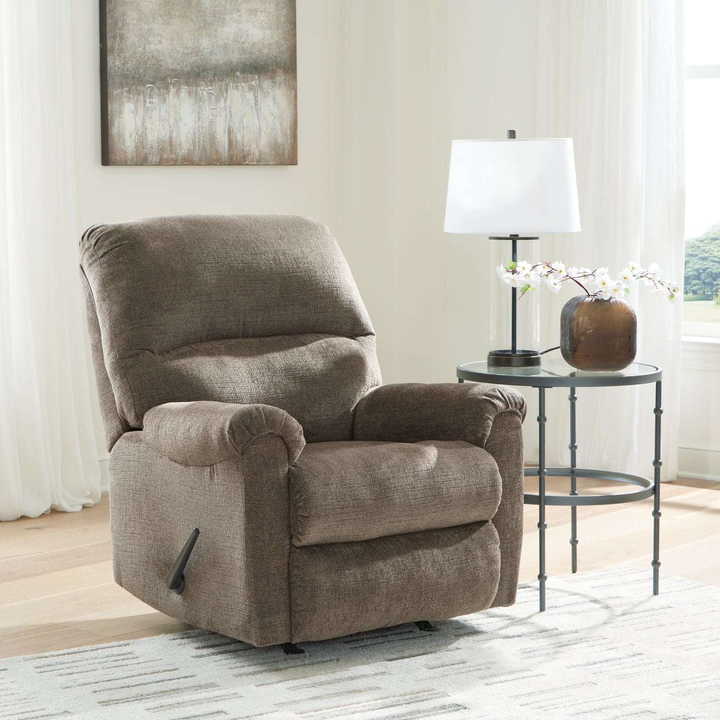 Stuart Furniture Outlet - Ashley Furniture - Stonemeade Living Room - Rocker Recliner / Nutmeg - 5950525