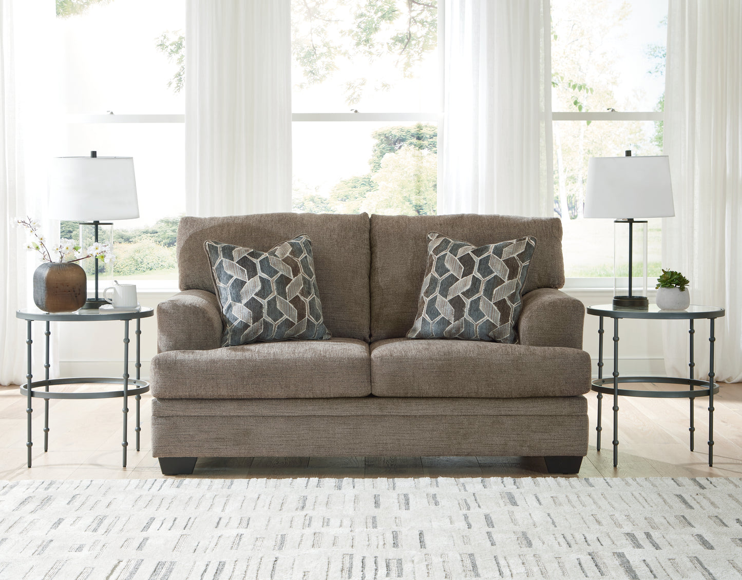 Stuart Furniture Outlet - Ashley Furniture - Stonemeade Living Room - Loveseat / Nutmeg - 5950535
