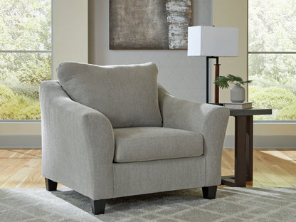 Stuart Furniture Outlet - Ashley Furniture - Willarae Living Room - Chair and a Half / Taupe - 5980323
