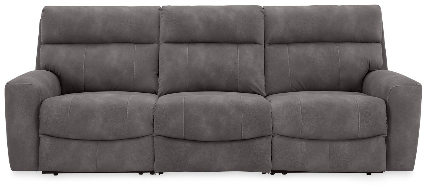 Stuart Furniture Outlet - Ashley Furniture - Next-Gen DuraPella Sectional - 3-Piece Power Reclining Sectional / Slate - 61003S9