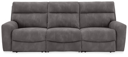 Stuart Furniture Outlet - Ashley Furniture - Next-Gen DuraPella Sectional - 3-Piece Power Reclining Sectional / Slate - 61003S9