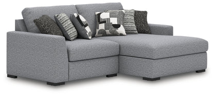 Stuart Furniture Outlet - Ashley Furniture - Bealton Sectional - RAF 2-Piece Sectional with Chaise / Salt and Pepper - 61305S10