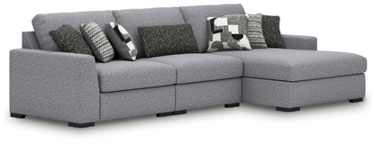 Stuart Furniture Outlet - Ashley Furniture - Bealton Sectional - RAF 3-Piece Sectional with Chaise / Salt and Pepper - 61305S3
